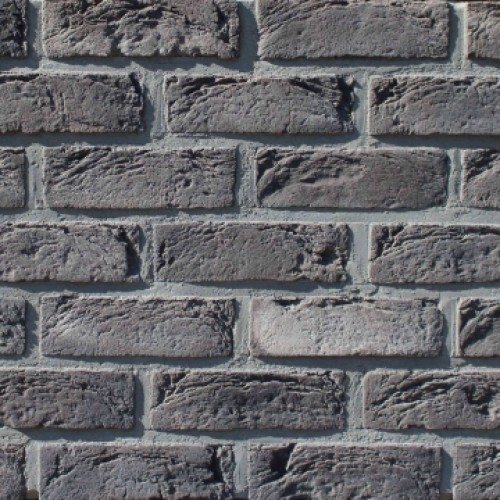 Плитка Манхетен 20 Черный с солью, Loft Brick